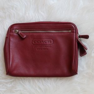Coach travel makeup bag